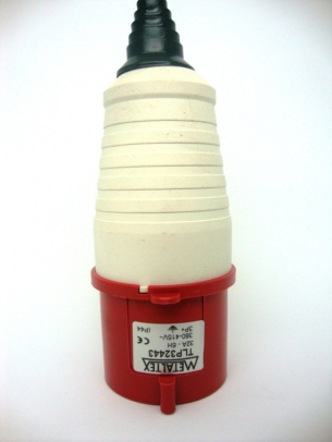 Plugue macho 32A 3P+T 9H 220V N-4279