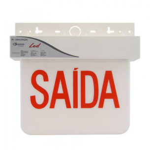 Sinalização de emergência (saída) em PS autônoma FACE ÚNICA 24V