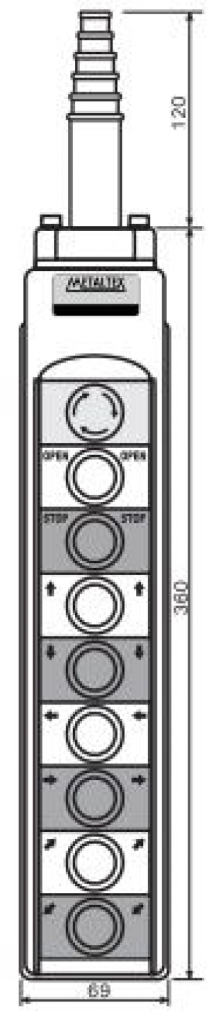  Botoeira com Emergência BPR-63AE