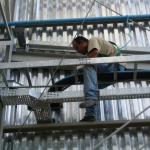 Detalhes Instalação Leitos e calha para preparação de massa