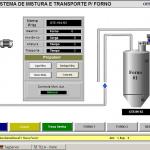 Tela Supervisão Mistura e Transporte Pneumático para o Silo do  Forno