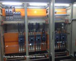 Painel Banco de Capacitores e quadro de Distribuição - Cejatel Telhas